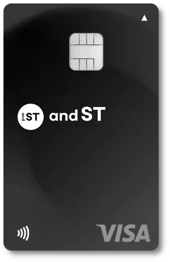 and ST CARD black