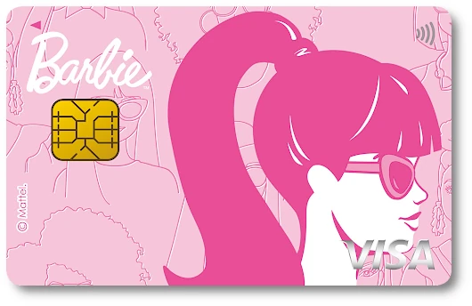 ファッションドール『バービー』デザインのクレジットカード