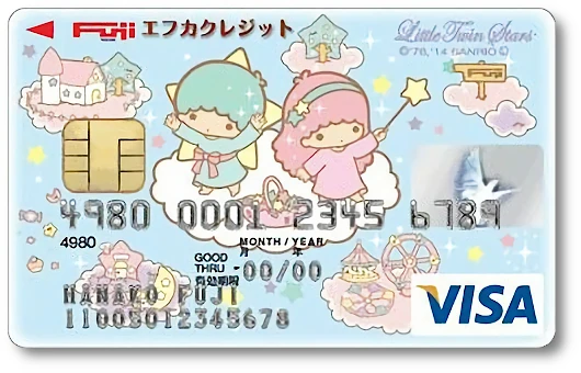 エフカ Visaカード(キキ&ララ)ブルー