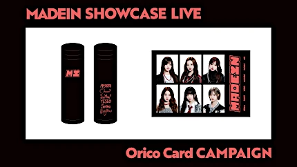 MADEIN Orico Card / MADEIN Orico Card less(FCL) ライブ会場入会特典:オリジナルタンブラー ステッカー