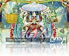 モンスターストライクVISAカード ヤクモ:巫女姫霊装