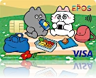 ンめねこエポスカード 今日もピクニック