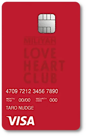 MILIYAH Loveheart Club ナッジカード