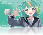viviON JCBカード あおぎり高校メンバーデザイン ぷわぷわぽぷら