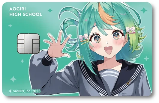 viviON JCBカード あおぎり高校メンバーデザイン ぷわぷわぽぷら