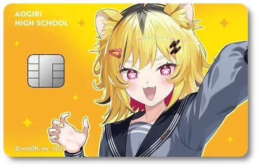 viviON JCBカード あおぎり高校メンバーデザイン うる虎がーる