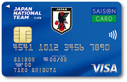 JAPANカードセゾン(サッカー日本代表)デザイン@
